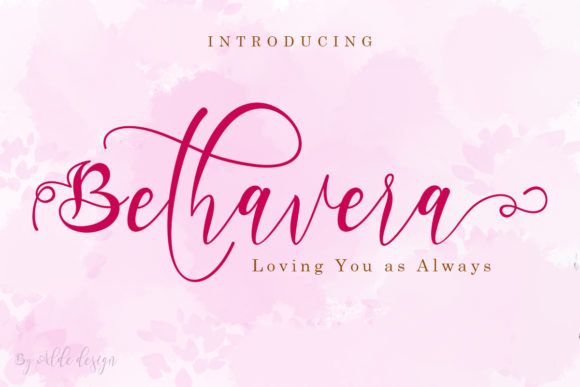 Bethavera: A Delicate Script for Creative Projects