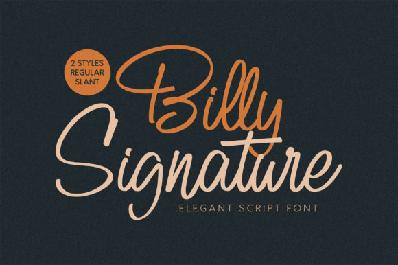Billy Signature Font: Elegant Script for Web Design