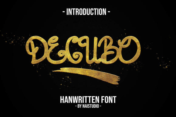 Decubo: A Sweet Handwritten Font