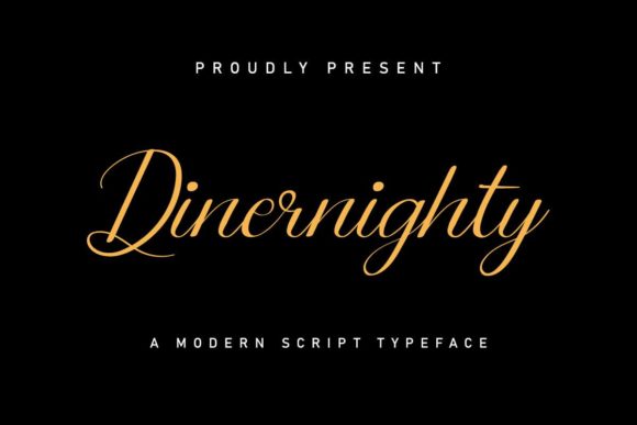 Dinernighty: A Premium Script Font for Modern Campaigns