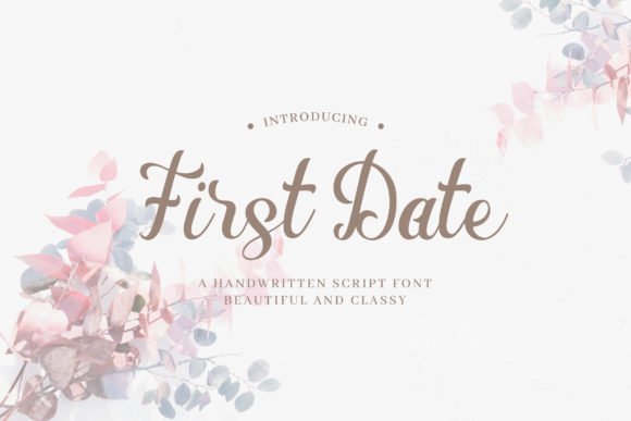 First Date Font for Handmade Creations