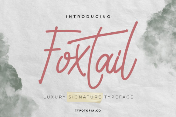 Foxtail Font: Elegant Script for Editorial Design