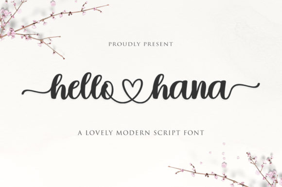 Hello Hana Font: Elegant Script for Web Design