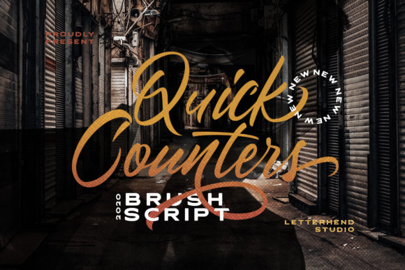 Quick Counters: A Friendly Handwritten Font