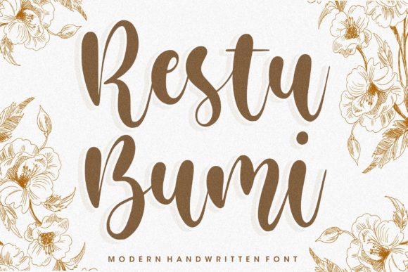 Restu Bumi: A Graceful Handwritten Font