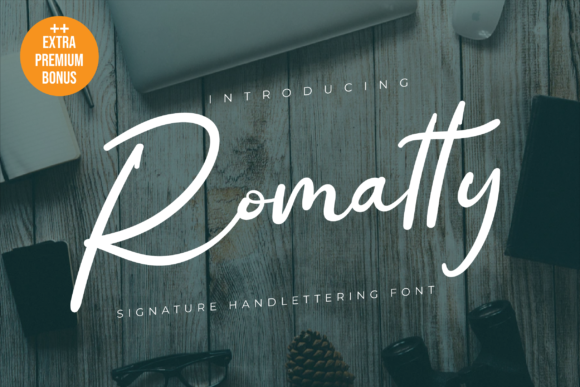 Romatty: A Flowing Handwritten Font