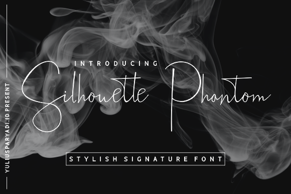 Silhouette Phantom Font: Elegant Handwritten Style