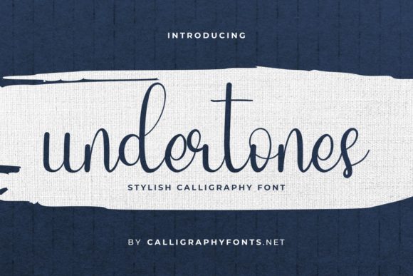 Undertones: A Flowing Handwritten Font